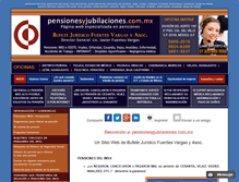 Tablet Screenshot of pensionesyjubilaciones.com.mx